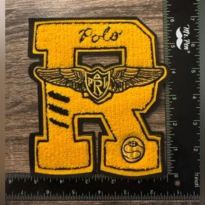 Polo Yellow and Navy Blue Varsity Patch